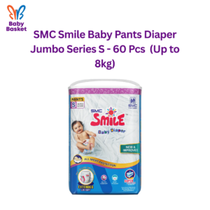 SMC Smile Baby Pants Diaper Jumbo Series S - 60 Pcs  (Up to 8kg)