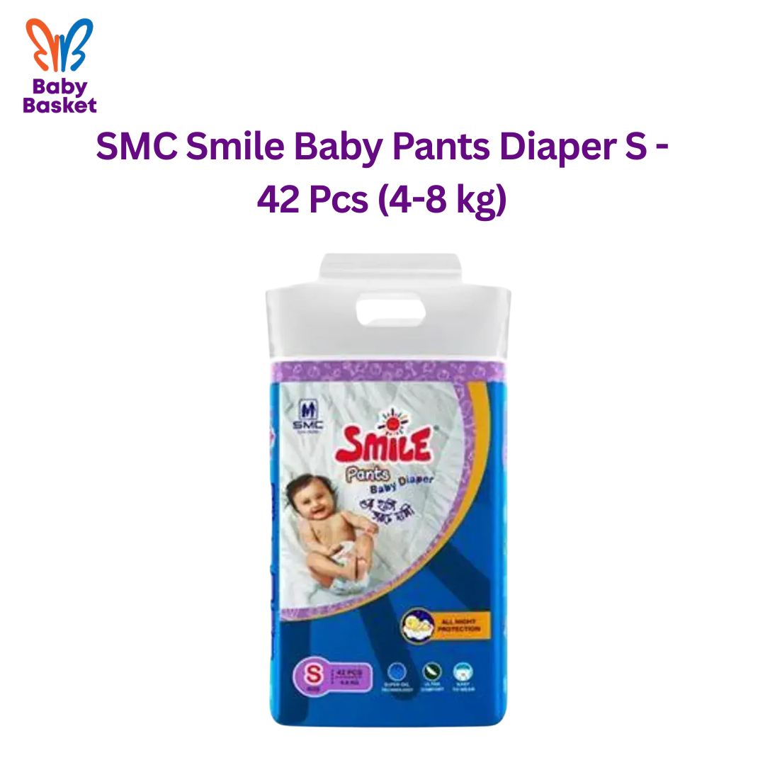 SMC Smile Baby Pants Diaper S - 42 Pcs (4-8 kg)