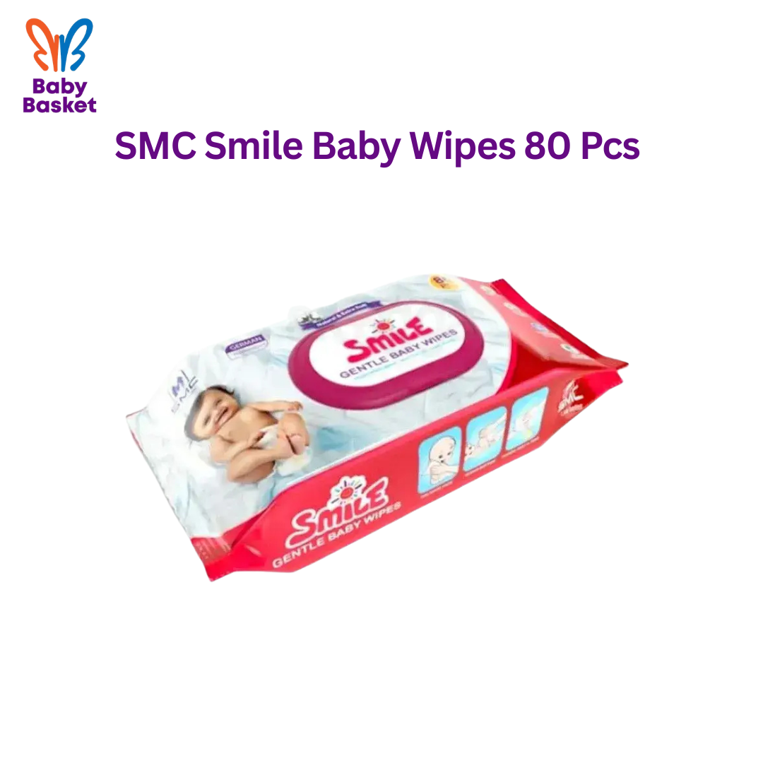 SMC Smile Baby Wipes 80 Pcs