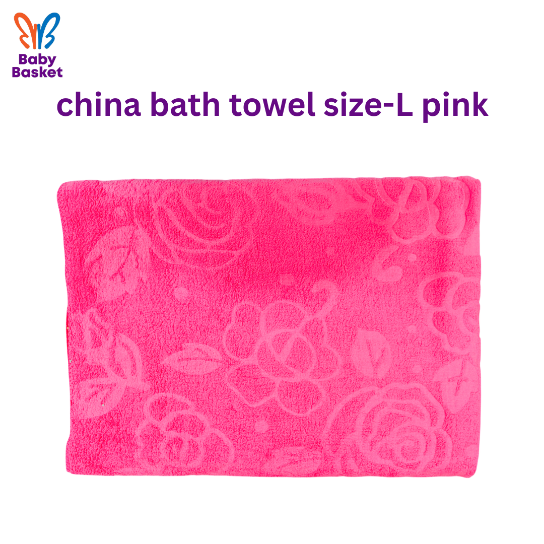 china bath towel size-L pink