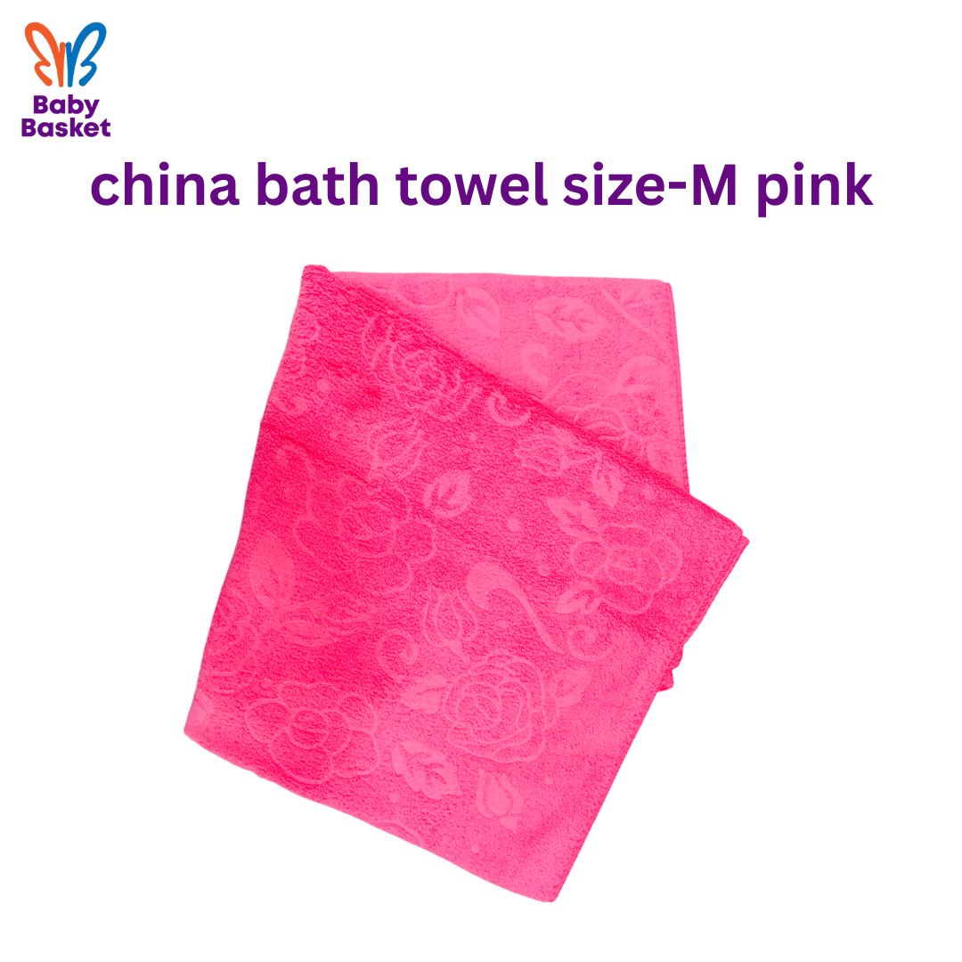 china bath towel size-M pink