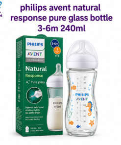 philips avent natural response pure glass bottle 3-6m 240ml France