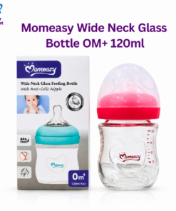 Momeasy Wide Neek Glass  Bottle 0M+ 120ml Red