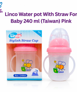 Linco Water pot With Straw For Baby 240 ml (Taiwan) Pink