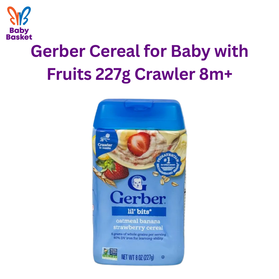 Gerber Cereal for Baby with Fruits 227g Crawler 8m+