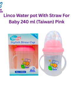 Linco Water pot With Straw For Baby 240 ml (Taiwan) Pink