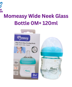 Momeasy Wide Neek Glass  Bottle 0M+ 120ml soft green