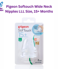 Pigeon Softouch Wide Neck Nipples LLL Size, 15+ Months, 2 Piece
