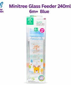 Minitree Glass Feeder 240ml 6m+ Blue